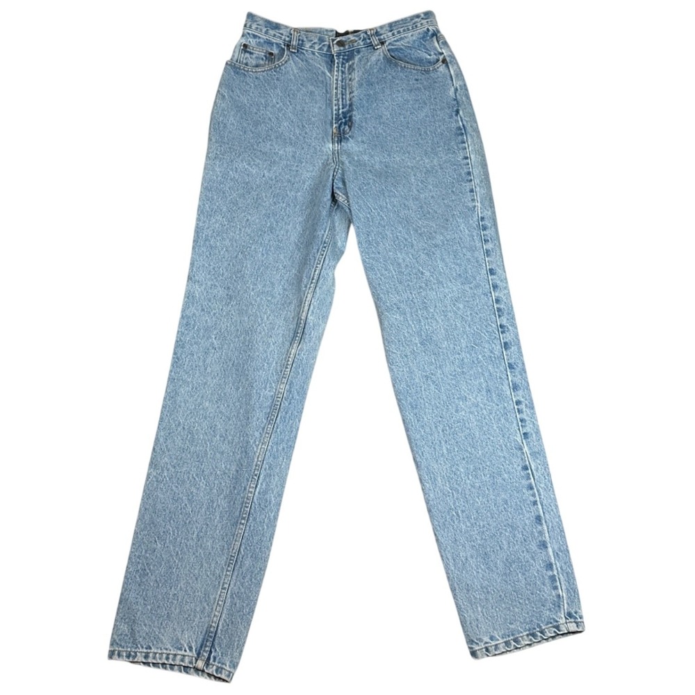 Authentic Aris Sport Club Women‎ 12 Tall High Rise Relaxed Fit Light Wash Jeans
